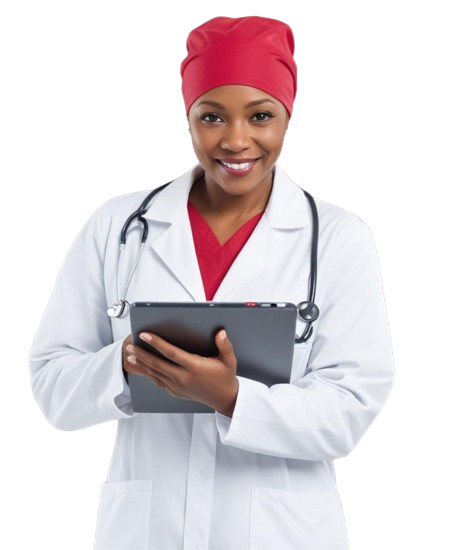 pikaso_reimagine_Middleaged-african-female-doctor-wearing-a-white-c__1_-removebg-preview